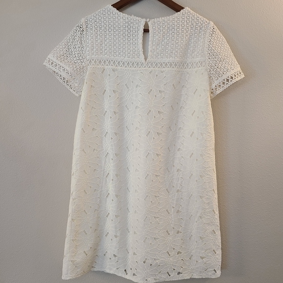 Anthro/HD in Paris Lace & Eyelet Shift Dress - Picture 5 of 7